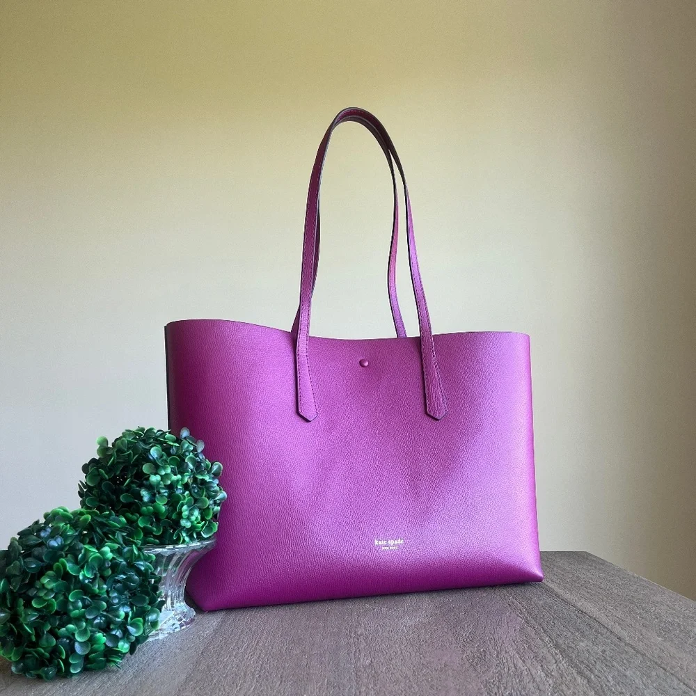Kate Spade Molly Tote with Wristlet Metallic Pink - Picture 1 of 17